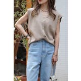 ゴールド釦ボクシーニットベスト 77-003817 | BONJOUR SAGAN | 詳細画像18 