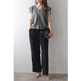 ゴールド釦ボクシーニットベスト 77-003817 | BONJOUR SAGAN | 詳細画像24 