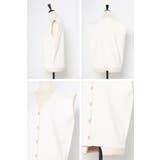 ゴールド釦ボクシーニットベスト 77-003817 | BONJOUR SAGAN | 詳細画像33 