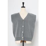 ゴールド釦ボクシーニットベスト 77-003817 | BONJOUR SAGAN | 詳細画像35 