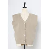ゴールド釦ボクシーニットベスト 77-003817 | BONJOUR SAGAN | 詳細画像36 