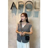 ゴールド釦ボクシーニットベスト 77-003817 | BONJOUR SAGAN | 詳細画像39 