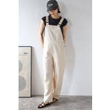 IVORY | リネンオーバーオール 99-000111 | BONJOUR SAGAN