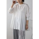 プリーツ切替バンドカラーシャツ | BONJOUR SAGAN | 詳細画像1 