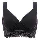 ブラック | 綿混キャッチャーカップレースブラ24 | BRADELIS NEW YORK