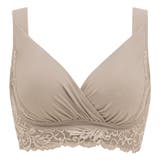 トープ | 綿混キャッチャーカップレースブラ24 | BRADELIS NEW YORK