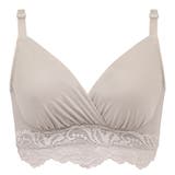 グレージュ | 綿混ストレッチハイブリッドハートカップブラ２５ | BRADELIS NEW YORK