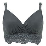 ロイヤルグレー | 綿混ストレッチハイブリッドハートカップブラ２５ | BRADELIS NEW YORK