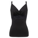ブラック | 綿混ストレッチハイブリッドハートカップブラキャミ２５ | BRADELIS NEW YORK