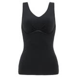 ブラック | ゆきねえ３６５綿混モアらく快適フルカップブラキャミ２４ | BRADELIS NEW YORK