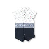 プロヴァンスプリントシャツレイヤード半袖カバーオール 子供服 キッズ | ブランシェス | 詳細画像2 