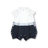 プロヴァンスプリントシャツレイヤード半袖カバーオール 子供服 キッズ | ブランシェス | 詳細画像4 