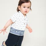 プロヴァンスプリントシャツレイヤード半袖カバーオール 子供服 キッズ | ブランシェス | 詳細画像5 