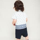 プロヴァンスプリントシャツレイヤード半袖カバーオール 子供服 キッズ | ブランシェス | 詳細画像7 