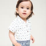 プロヴァンスプリントシャツレイヤード半袖カバーオール 子供服 キッズ | ブランシェス | 詳細画像8 