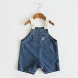 ネイビーブルー | 【キッズとリンクコーデ】デニム／ツイル サロペット | ブランシェス