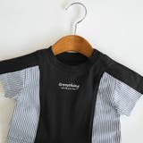 【キッズとリンクコーデ】異素材切り替え半袖カバーオール | ブランシェス | 詳細画像14 