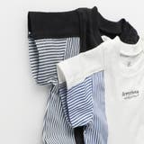 【キッズとリンクコーデ】異素材切り替え半袖カバーオール | ブランシェス | 詳細画像6 