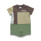 【おそろい】異素材切り替え半袖カーバーオール | ブランシェス | 詳細画像12 