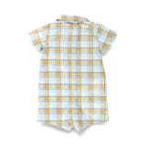 【おそろい】ぽこぽこ／サッカーチェック柄半袖カバーオール | ブランシェス | 詳細画像12 