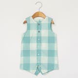 【おそろい】ブロックチェックカバーオール | ブランシェス | 詳細画像1 