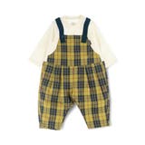 イエロー | 【おそろい】チェック柄カバーオール | ブランシェス