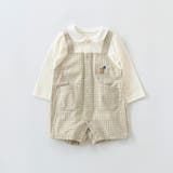 【ベビー】サロペットドッキング風長袖カバーオール | ブランシェス | 詳細画像2 