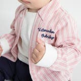 【おそろい】ストライプ柄ロゴ刺しゅう長袖カバーオール | ブランシェス | 詳細画像17 