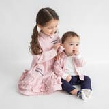 【おそろい】ストライプ柄ロゴ刺しゅう長袖カバーオール | ブランシェス | 詳細画像18 