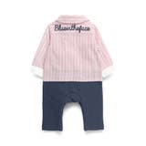 【おそろい】ストライプ柄ロゴ刺しゅう長袖カバーオール | ブランシェス | 詳細画像19 