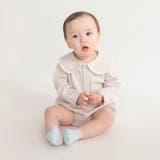 ベージュ | 丸襟カバーオール | ブランシェス