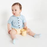 ブルー | リブ半袖カバーオール | ブランシェス