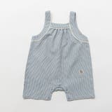 ブルー | 【涼しい】チェック柄カバーオール | ブランシェス