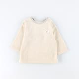 クリーム | 【ベビー/ひつじ刺しゅう】ワッフルフリース長袖Tシャツ | ブランシェス