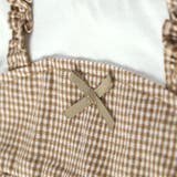 ギンガムチェックドッキング半袖カバーオール 子供服 キッズ | BRANSHES | 詳細画像14 