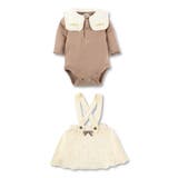 【ベビー】サスペンダー付きニットスカート+ボディスーツセット | ブランシェス | 詳細画像2 