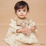 アイボリー | 【ベビー/miffy/ミッフィー】総柄コーデュロイ衿つき長袖カバーオール | ブランシェス