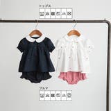 【ベビー/おそろい】チェリー刺しゅう半袖ブラウス+ブルマセット | ブランシェス | 詳細画像11