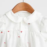【ベビー/おそろい】チェリー刺しゅう半袖ブラウス+ブルマセット | ブランシェス | 詳細画像3