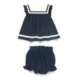 【おそろい】セーラー襟トップス&ボトムスセット ボーダー | ブランシェス | 詳細画像16