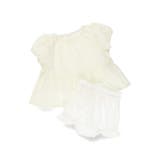 アイボリー | 【おそろい】スカラップレーストップス&ボトムスセット | ブランシェス