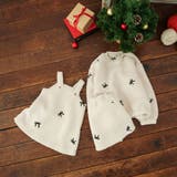 リボン総柄刺しゅうボアジャンパースカート リンクコーデ おそろい | ブランシェス | 詳細画像8 