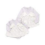 【おそろい】リボン柄ドッキングカバーオール | ブランシェス | 詳細画像10 