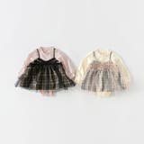 【おそろい】チェック柄ジャンパースカート風カバーオール | ブランシェス | 詳細画像18