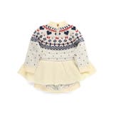 【マシンウォッシャブル】ノルディック風ハート柄カバーオール | ブランシェス | 詳細画像12 