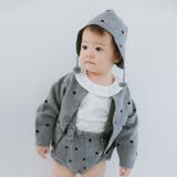 杢グレー | 【WEB先行】【b.+A】金子綾/ベビー ニット カーディガン おそろい | ブランシェス