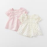 【おそろい】シャーリングリボンカバーオール | ブランシェス | 詳細画像2 