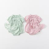 リボン付きチェック柄カバーオール | ブランシェス | 詳細画像5 