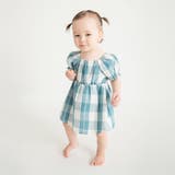 ブルー | 【おそろい】ブロックチェックカバーオール | ブランシェス