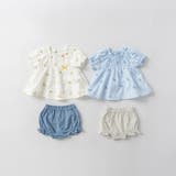 【おそろい】花刺しゅうトップス&ブルマ セット ベビー | ブランシェス | 詳細画像9
